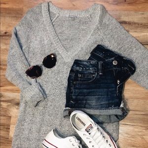 Grey Long Sleeve Sweater